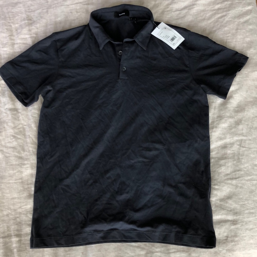 Theory button up t shirt